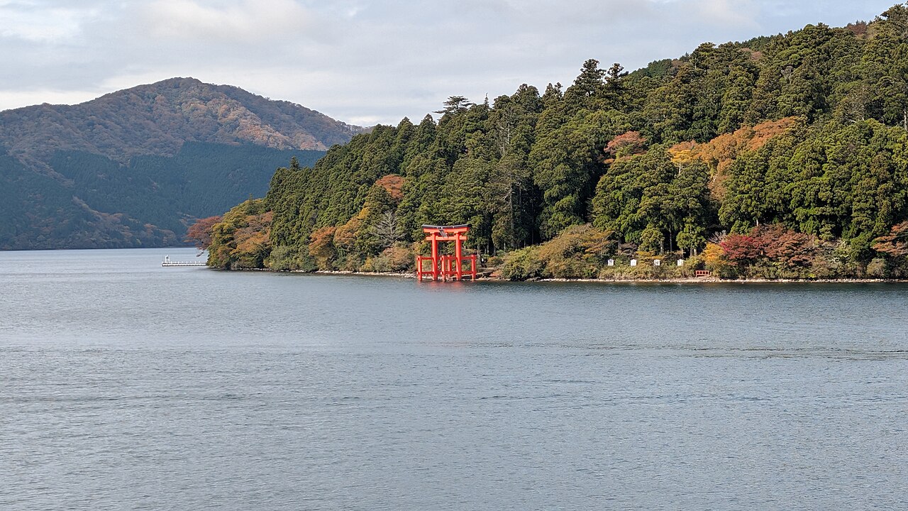 Lake Ashi with Peace Torii gate