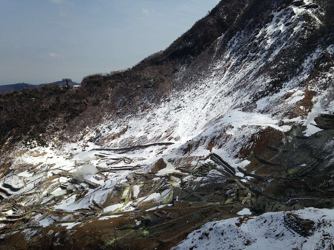 Owakudani volcanic valley