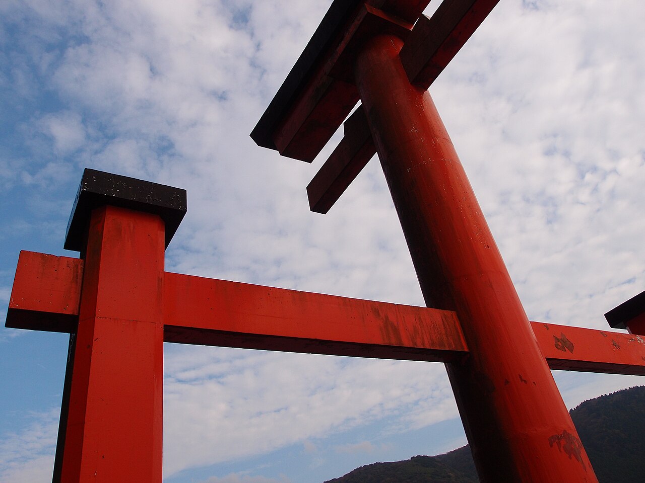 Hakone Shrine red torii gate