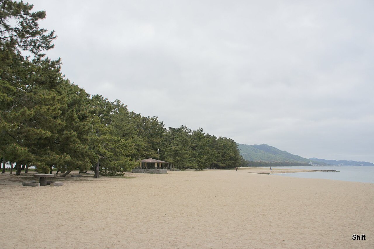 Amanohashidate pine sandbar