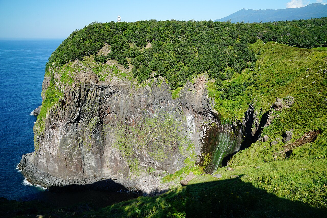 Furepe Falls seeping from cliff