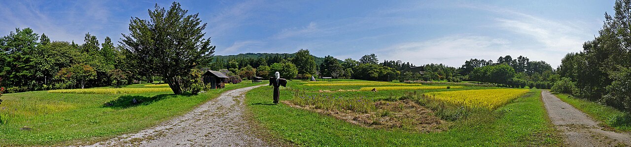 Tono Furusato Village (遠野ふるさと村) — reconstructed farmhouses with thatched roofs, Tono